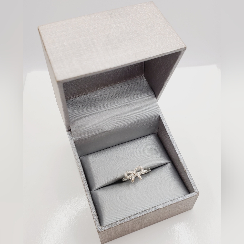 Silver Bow Ring - image 5